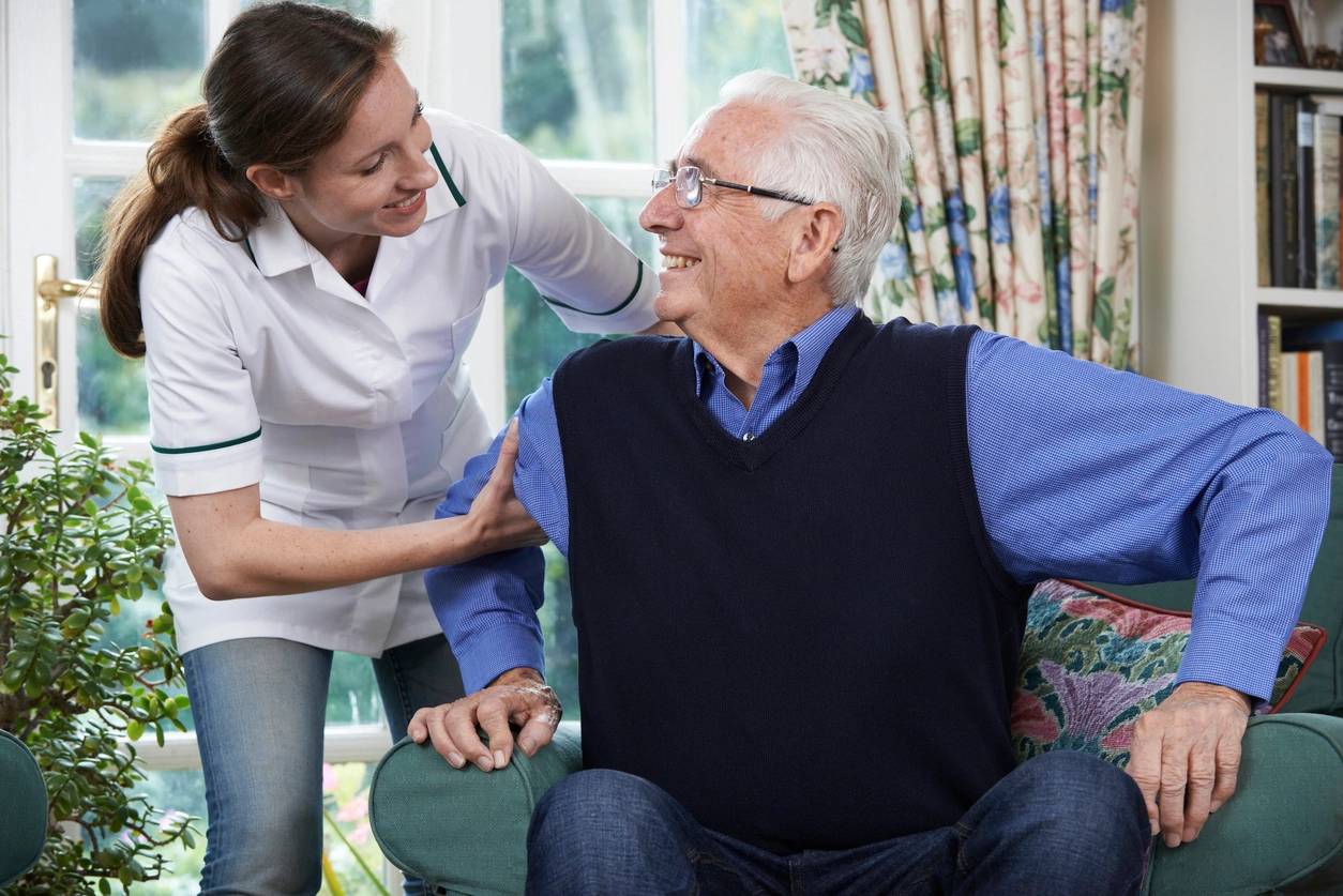 Caregiver providing specialized care